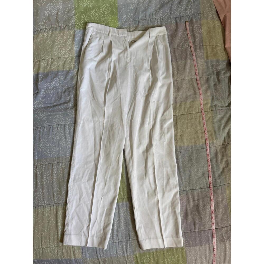 Women’s dress pants talbots size 8 white pants straight cut